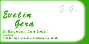 evelin gera business card